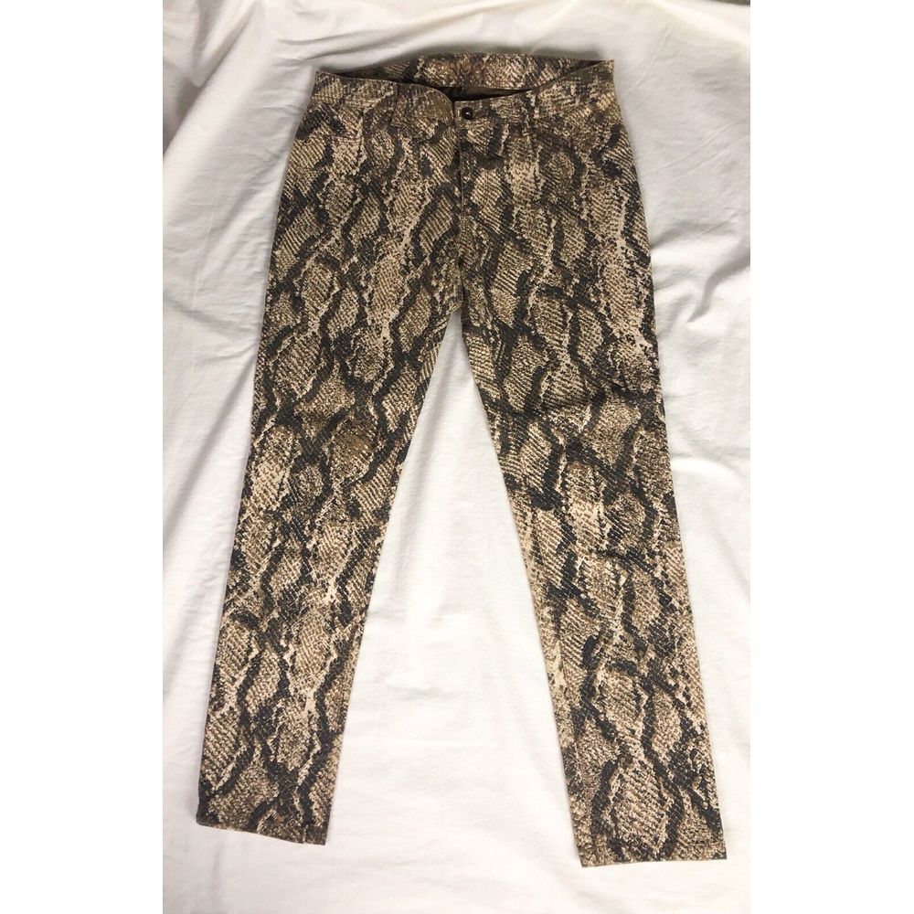 DL 1961 Emma Premium Denim Pants Size - ‎ 31 Animal Print Brown